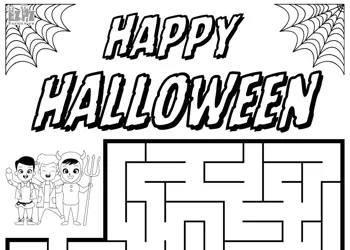 Halloween Holiday Maze 1 Great For Kids Free PDF Download